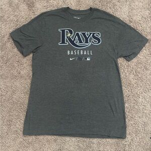 Nike Tampa Bay Rays Dark Gray Graphic Baseball Tee